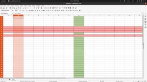 How to select rows and columns in LibreOffice Calc