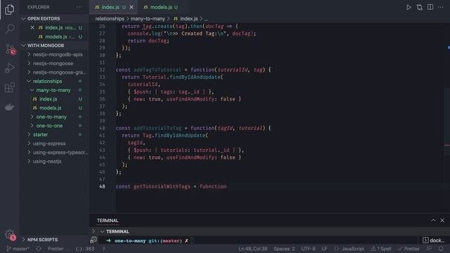 Node JS Mongoose Many To Many Relationship #06