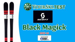 Тесты горных лыж Scott Black Majic (2015-16 год).