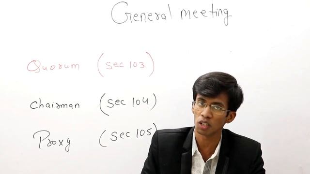 General Meeting - Quorum, Chairman, Proxy - Companies Act 2013 смотреть онлайн