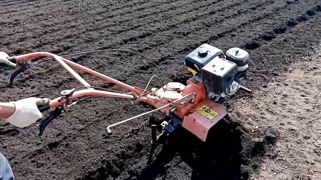 Мотоблок 15 л.с. фрезеруем землю. смотреть онлайн