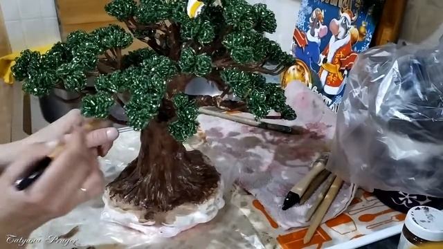 Вековое Дерево Из Бисера Мастер-Класс (3 часть) смотреть онлайн