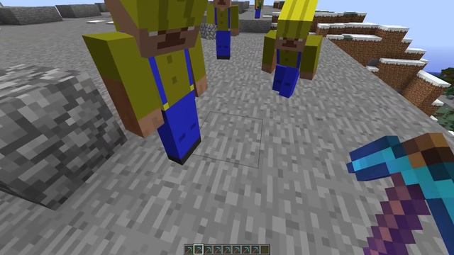 Нанял рабочих чтобы снести ОГРОМНУЮ гору в Minecraft смотреть онлайн