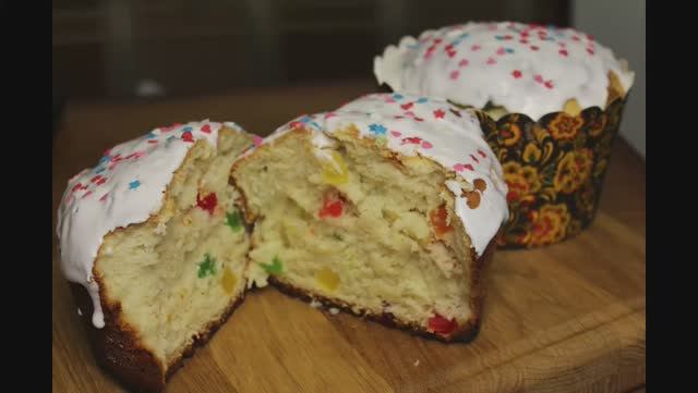 Кулич на сметане ,Лучший домашний рецепт пасхального кулича