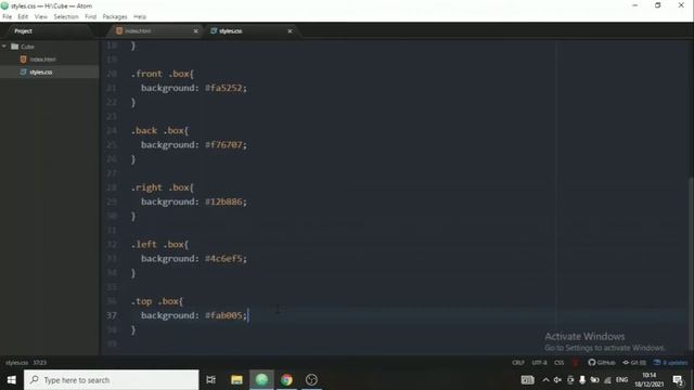How to Create 3D Cube Animation using Pure CSS | With Source Code | HTML & CSS