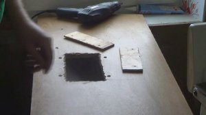 Стены из старых шкафов:заделываем дыры.