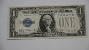 Очень редкий доллар США! Один доллар 1928 года! Серебряный сертификат США!