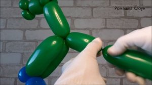 ЛОШАДКА ИЗ длинных ШАРИКОВ ШДМ как сделать Balloon Horse DIY TUTORIAL caballo o pony con globos