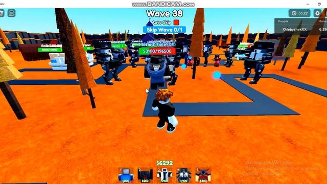 я прошол до 41 волны на хелуйнской карте в тойлет тавр дефец