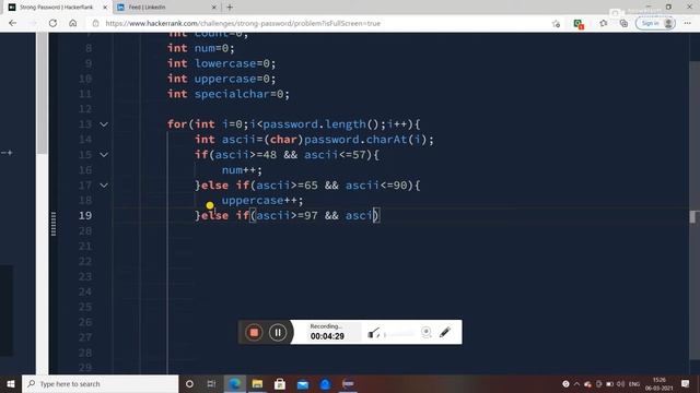 Strong Password || Hackerrank || Strings || java programming language || problem solving смотреть онлайн