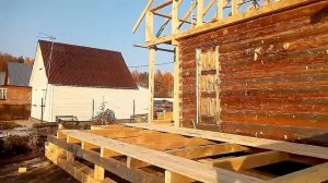 Каркасник вокруг старой дачи