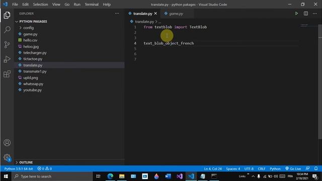 translate any text using python /ترجمة اي نص الى اي لغة باستعمال باثون