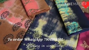 #127 Batik printed cotton sarees with price ||Online shopping ||Ladies fashion sarees