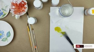 Как подготовить краски для подглазурной росписи .