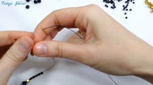 Колье из Бусин и Бисера Мастер Класс / Bead & Bead Necklace / Beebeecraft