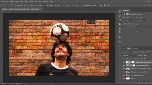 Diego Maradona. Graffiti Art Effect -  Speed Art(photoshop)