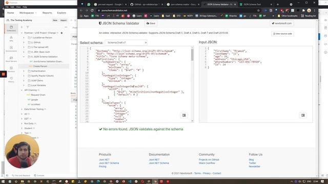 [Hindi] JSON Schema Validation in POSTMAN | AJV Validator | API Testing with POSTMAN in Hindi смотреть онлайн