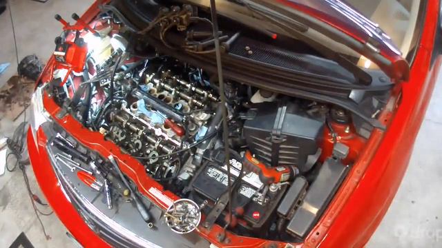 Time Lapse - 2001 Mazda MPV Valve Cover Gasket Replacement - Dropcam смотреть онлайн