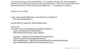 Android : Set Focus on EditText