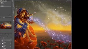 Poppy Lullaby - Photoshop Digital Painting (Process Timelapse)