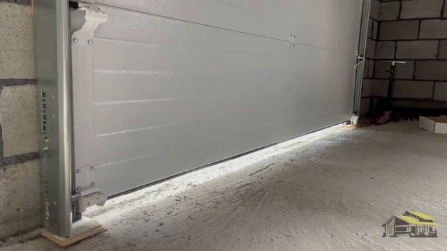 Секционные ворота с автоматикой DoorHan . Мягкое закрытие