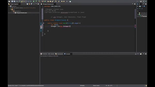 Intro to Wrapper class in java