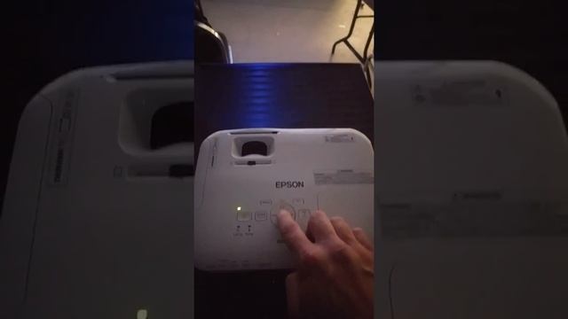 How to switch an Epson projector from rear-facing to front facing projection