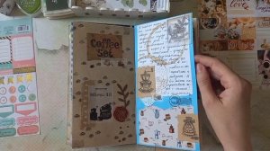 Как оформлять мидори - обзор заполненного блокнота/Блокнот своими руками/Личный дневник flip throug