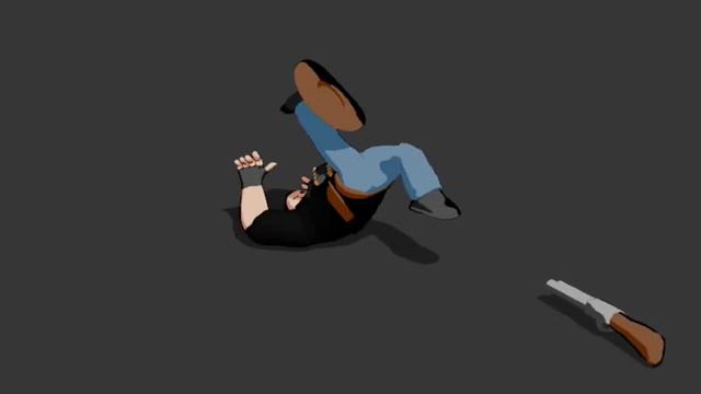 Ragdoll Animation - Bullet hitting Character 2 смотреть онлайн