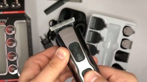Видео обзор: Машинка для стрижки 10в1 GEMEI GM-592. Цвет: черный