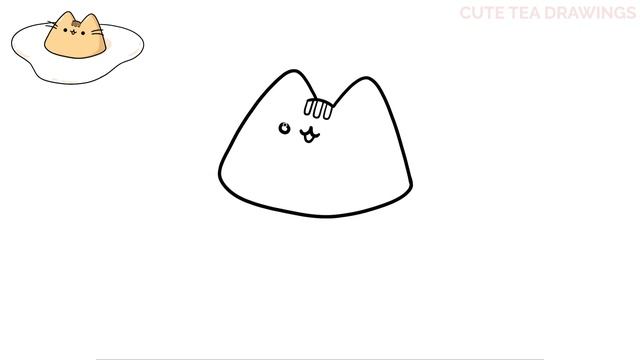 How To Draw Pusheen Cat - Egg | Cute Easy Step By Step Drawing Tutorial смотреть онлайн
