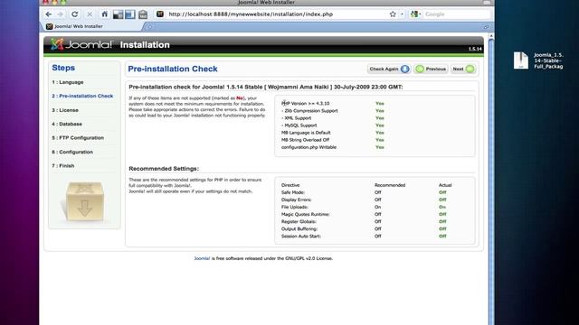 How to install Joomla 1.5 on a MAMP Server (HD) смотреть онлайн