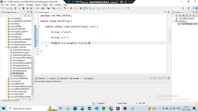 REVERSE A STRING IN JAVA смотреть онлайн