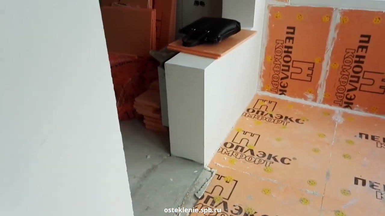 Объединение балкона с кухней, после замены холодного остекления на теплое в СПб.