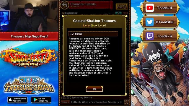 ANOTHER LEGEND BLACKBEARD?! OPTC Treasure Map Sugo-Fest Data Download