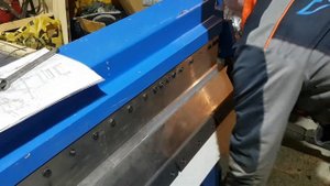работа на сегментном листогибе
