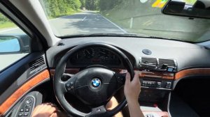 @BMW 523i e39 POV test drive by seen through cars