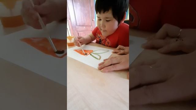 Рисование фруктов и овощей