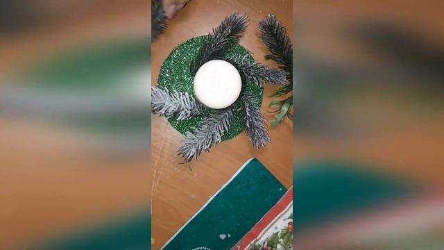Новогодний подсвечник - мастер-класс Валерии Асановой