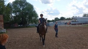 первое занятие верховой езды