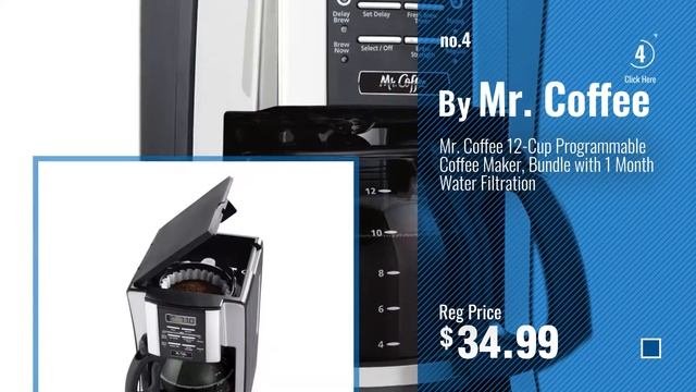 Top 10 Mr. Coffee Coffee Makers [2018]: Mr. Coffee 4-Cup Switch Coffee Maker, Black смотреть онлайн