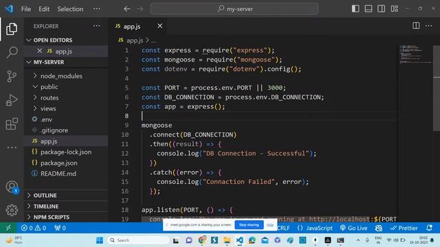Let's build web server using Node , Express and save data in MongoDB -|| Day 17 смотреть онлайн