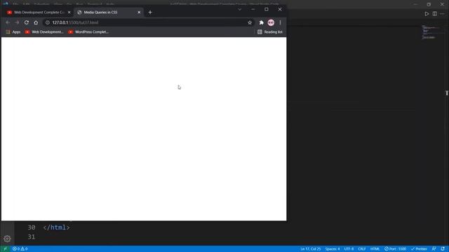CSS Tutorials - CSS Media Queries | Web Development Nepali Course - Tutorial 46