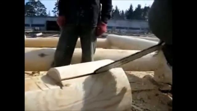 Производство сруба из рубленного бревна смотреть онлайн