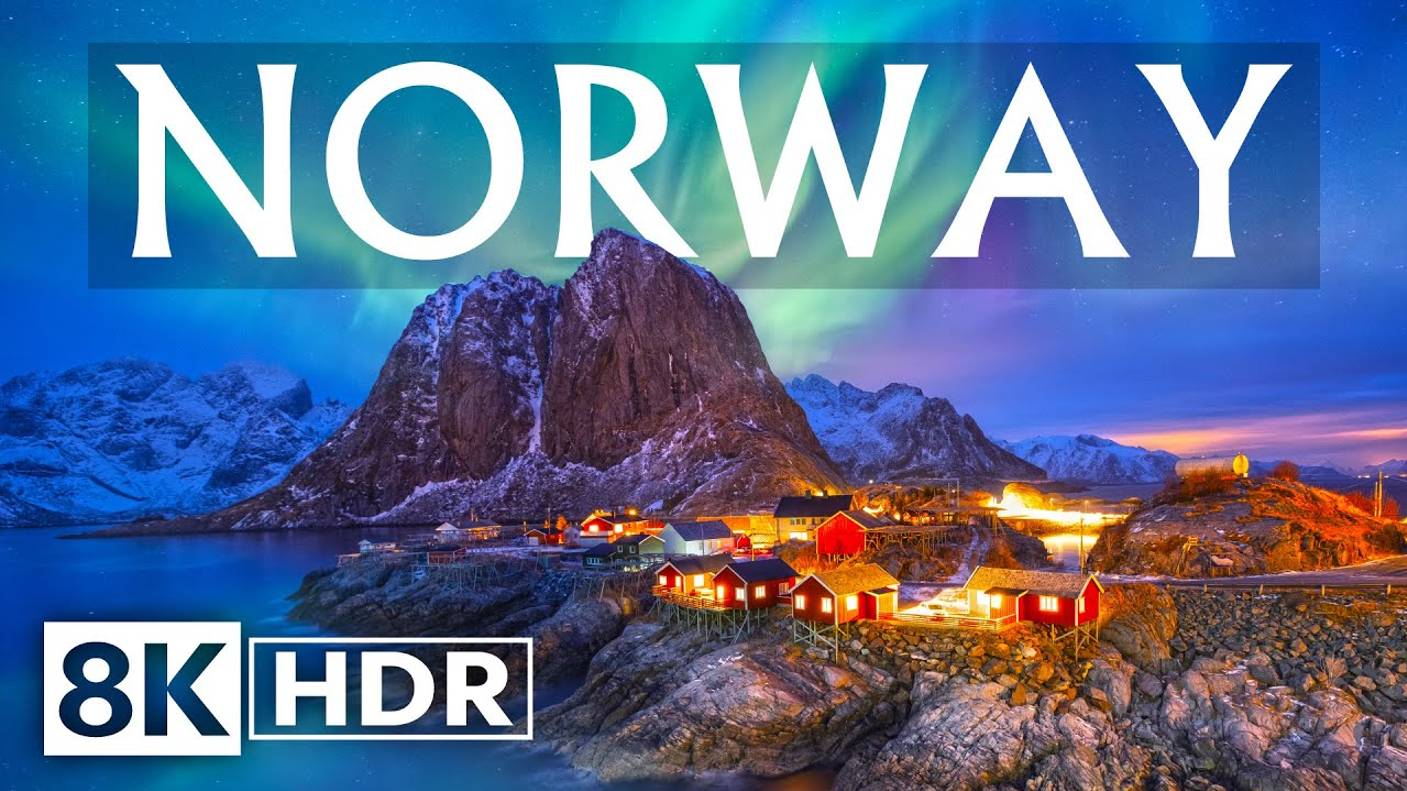 Норвегия 8K HDR 120fps Удивительно Красивая Природа 8K TV Тестовое Видео
