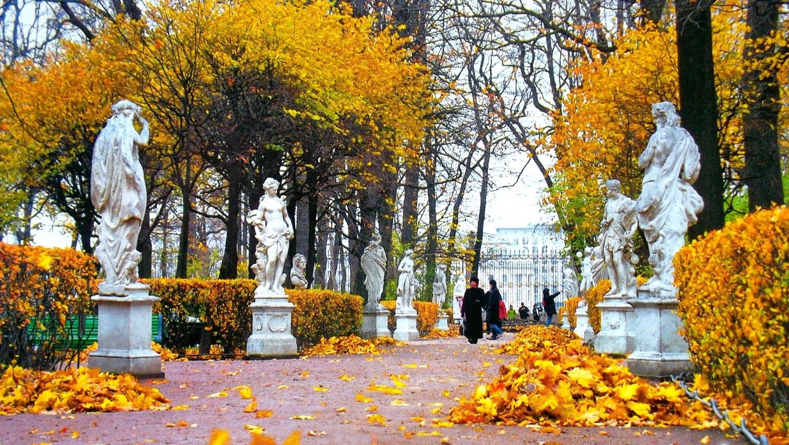 летний сад санкт петербург осенью