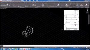 Построение изометрического изображения в AutoCAD