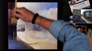 #192 Travel by art, Ep. 64: Starbucks in Waterloo (Watercolor Cityscape Tutorial)