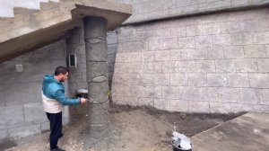 Декоративный Камень на колонне.Колонна из Арт бетона.