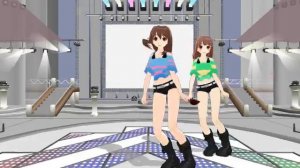 [MMD] GENTLEMAN || UnderTale *Frisk and Chara*